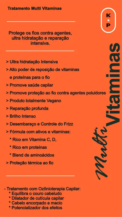 Arte original do tratamento Multi Vitaminas