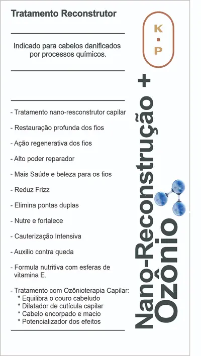 Arte original do tratamento Nano Reconstrução