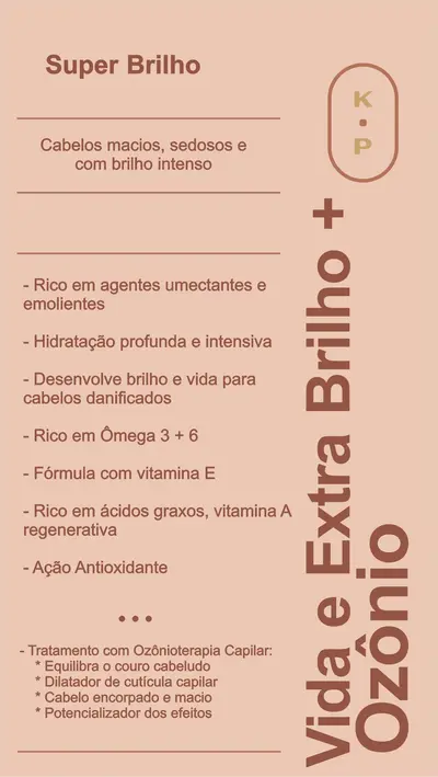 Arte original do tratamento Vida e Extra Brilho